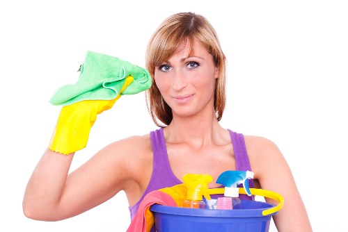 Commercial cleaning team preparing a Catford office space