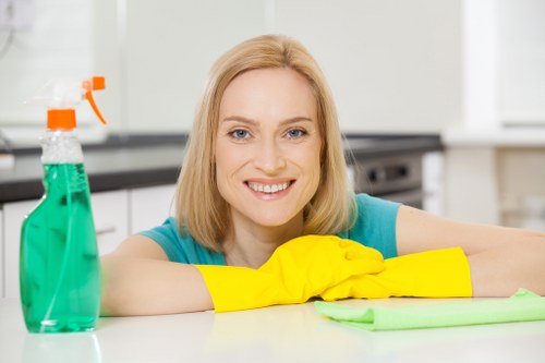 Cleaning team preparing a Catford property for move-out handover