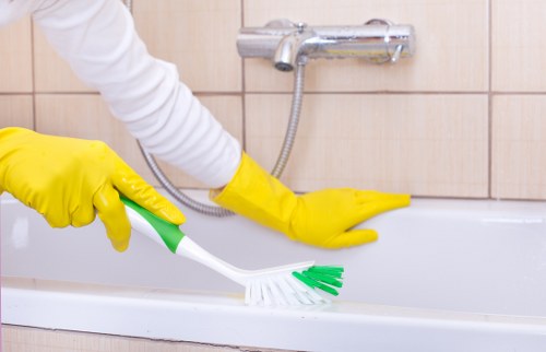 Professional builders clean in a Catford kitchen after renovation
